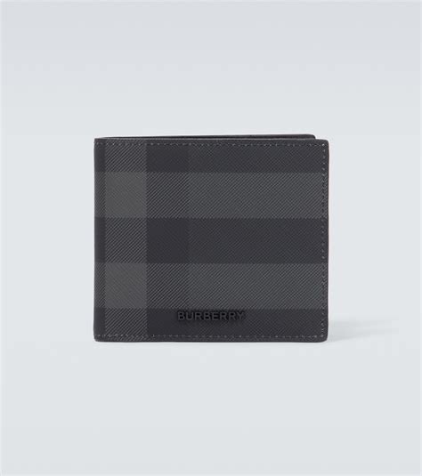 burberry men's check wallet|burberry black wallet.